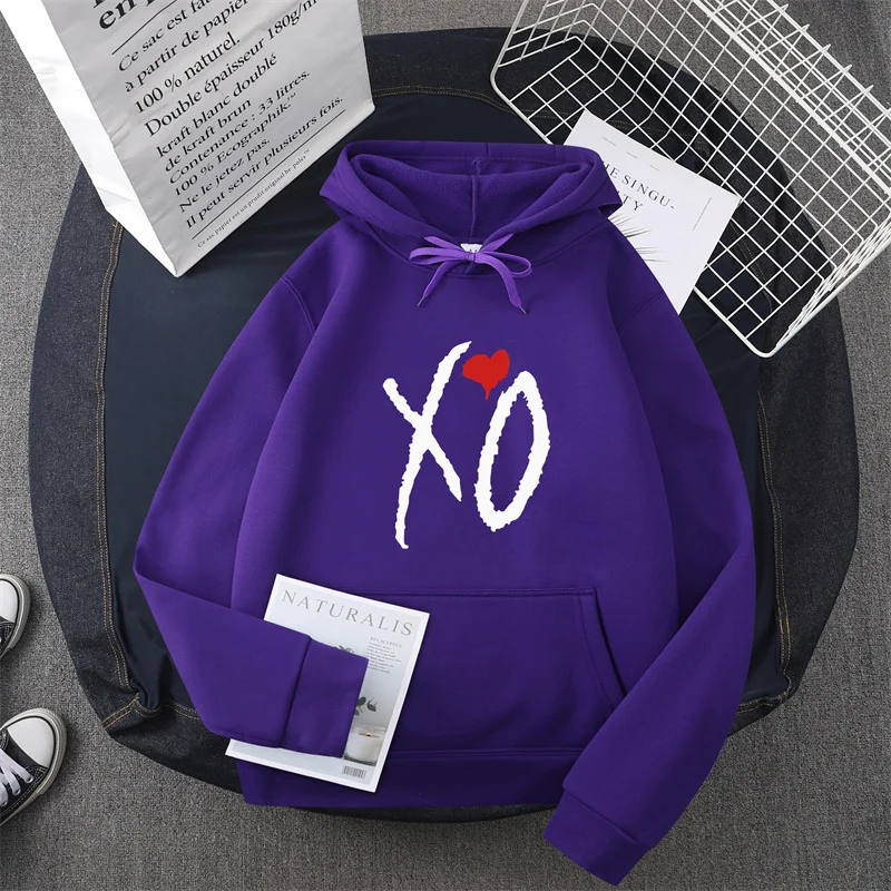 The Weeknd Xo Rapper Funny Womens Hoodie Pullover Streetwear Harajuku Hoodies Women Hip Hop Fleece Sweatshirt Unisex Clothes