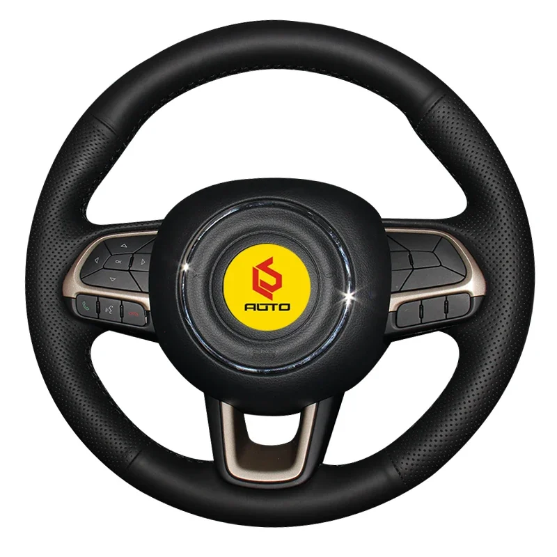 

Оплетка на руль чехол для Jeep Compass 2017 Renegade 2016 2017 кожаный чехол на руль