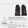 Winter Genuine Sheepskin Leather Cycling Gloves Men Touchscreen Texting Driving Bike Motorcycle 양가죽Warm Fleece Gloves Gentleman 6
