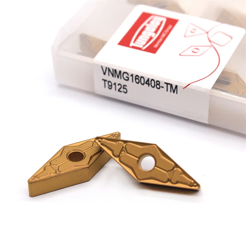 10 шт. Tungaloy оригинальный VNMG VNMG160404 VNMG160408 TM T9015 T9025 T9115 T9125 токарный станок с ЧПУ режущие инструменты карбидные Токарные вставки