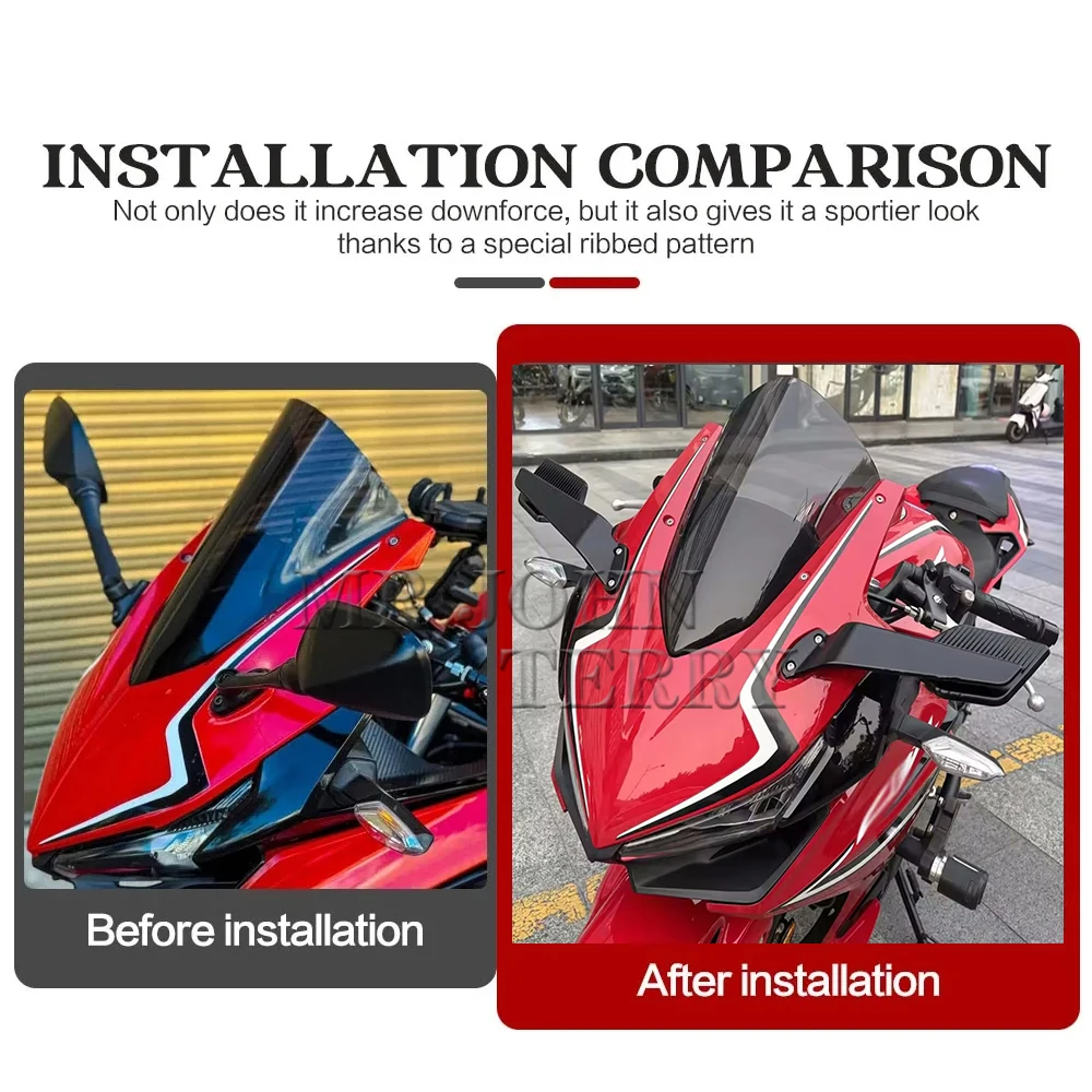 CBR650R 2019-2025 신형 후사경 오토바이 CBR400R CBR150R 윈드 윙 조절식 후사경 혼다 CBR250R CBR600R용