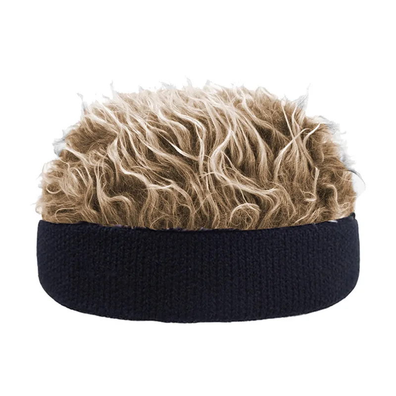 Men Women Visor Sun Cap Wig Peaked Fake Flair Hair Caps Party Outdoor Tactical Toupee Funny Hair Snapback Hats Beach Caps