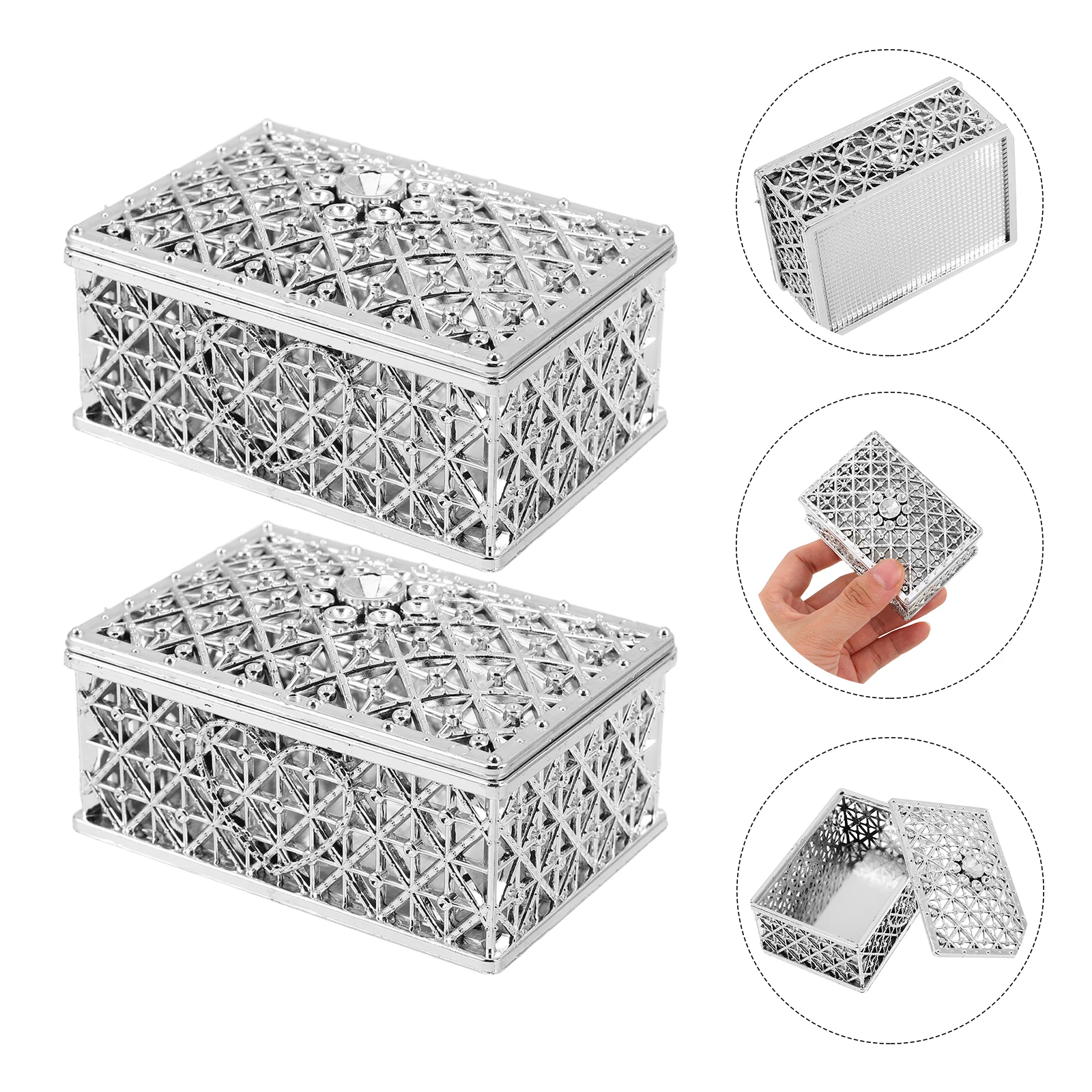 12PCS Vintage Candy Boxes – Treasure Chest Storage Boxes for Snacks, Cookies, Wedding, ... - SKU VCB02040 - UGI Packaging