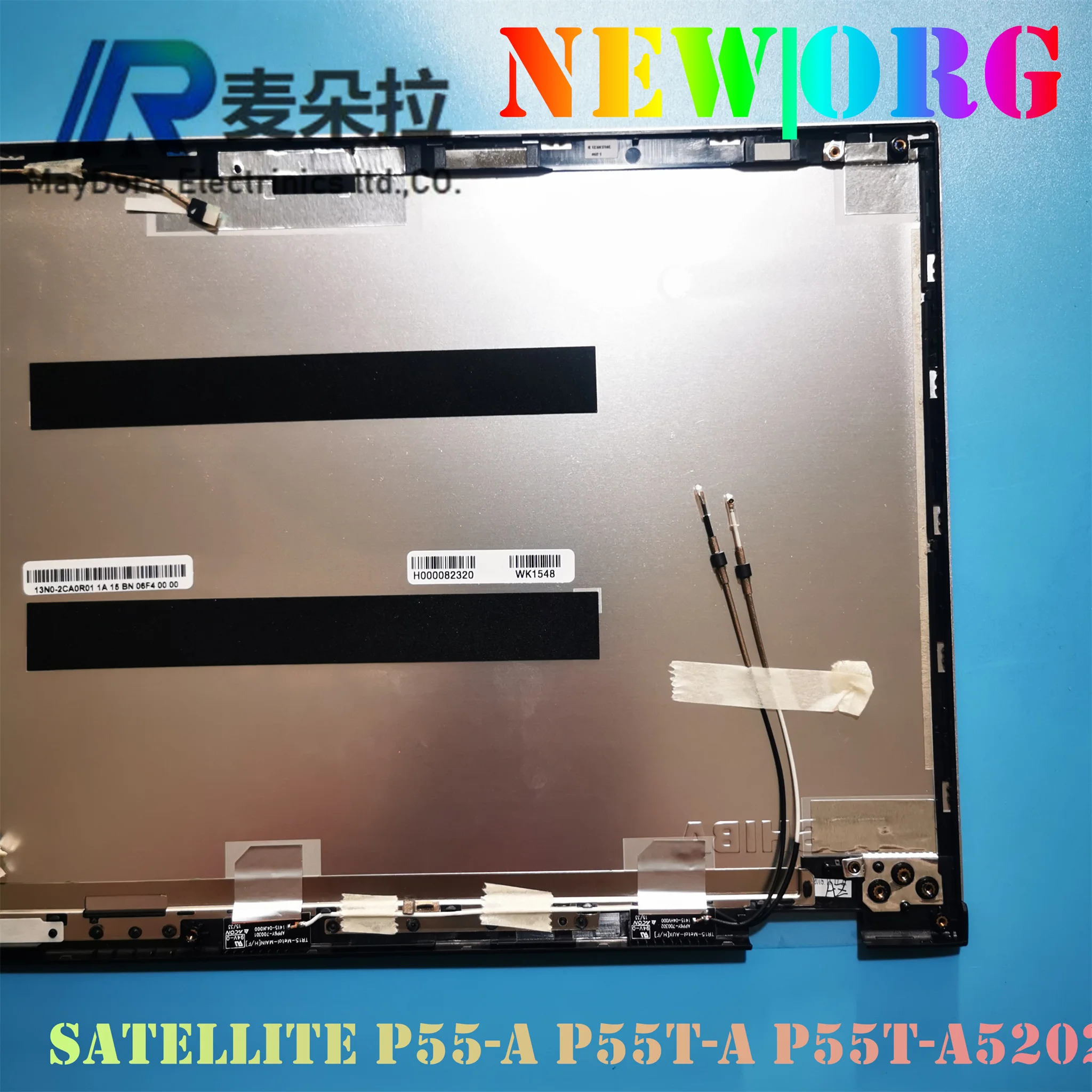 NEW ORG laptop LCD Back cover  for TOSHIBA Satellite P55-A P55T-A P55t-A5202 Series laptop lid rear Metail sliver H000082320