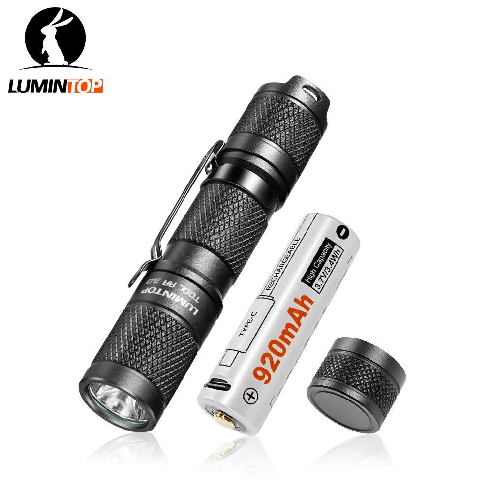 LUMINTOP LED 懐中電灯ツール AA 3.0 14500 バッテリー EDC 懐中