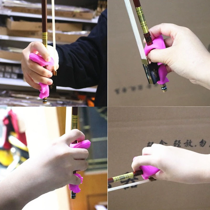 Rubber Violin Grip Straightener Finger Trainer For Children Accessories Hand Type Grip Corrector 2 Piece Set