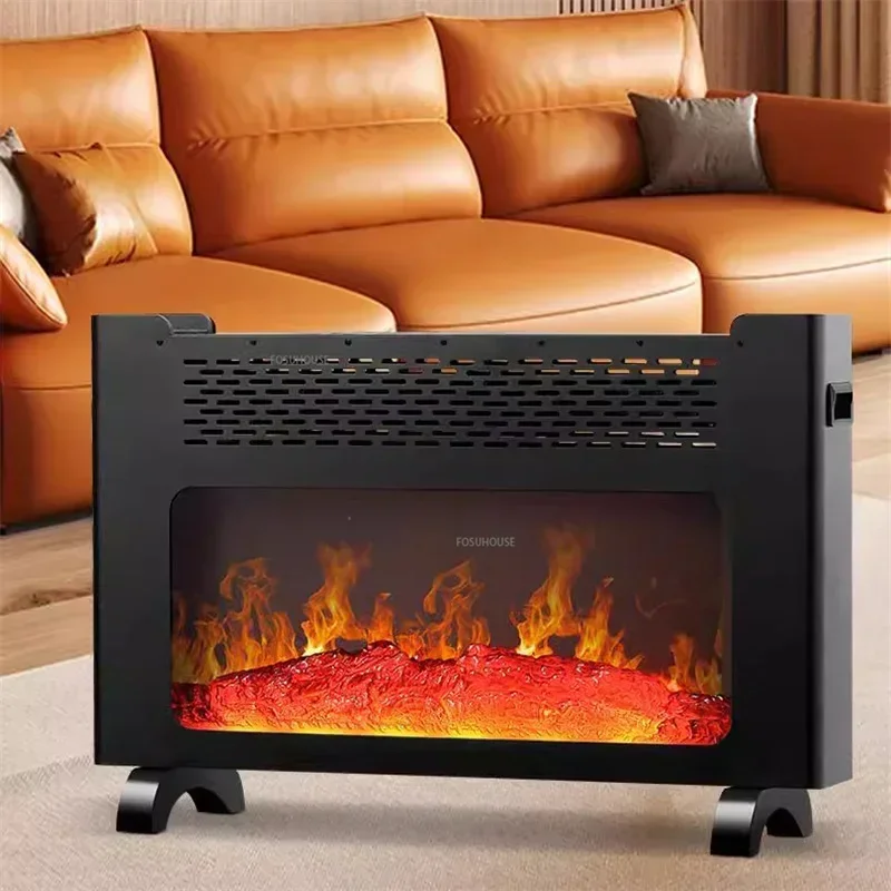 เตาผิงไฟฟ้าแบบตั้งพื้นทันสมัย พร้อมระบบจำลองเปลวไฟ เตาภูเขา สไตล์นอร์ดิก สำหรับใช้ภายในอาคาร ให้ความร้อนรวดเร็ว ครอบคลุมพื้นที่ขนาดใหญ่ รุ่น G 1