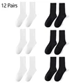 12 Pairs Black White