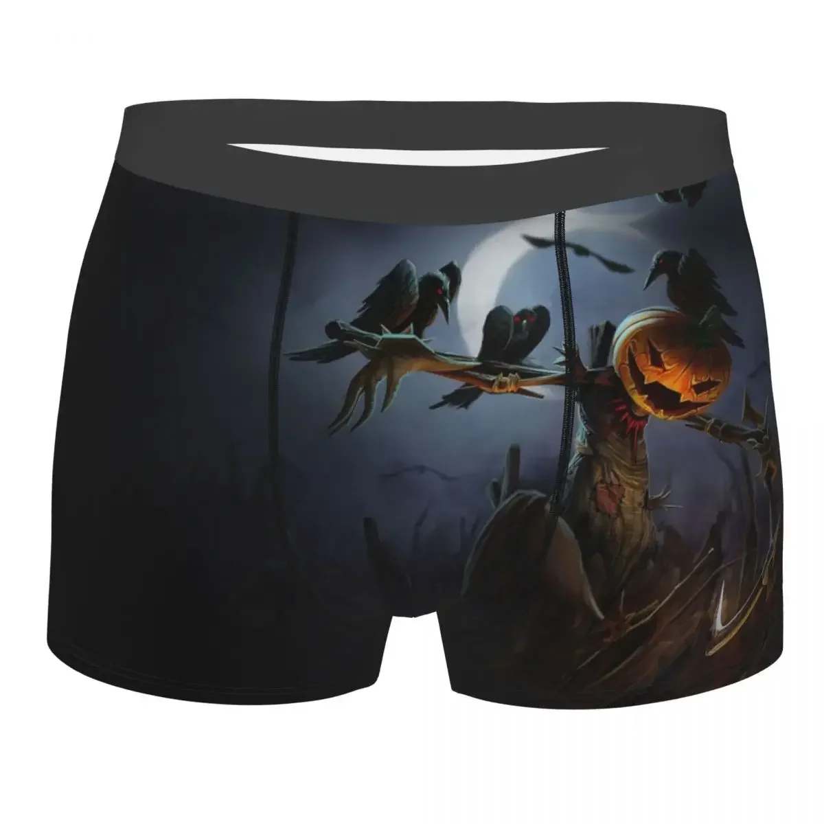 

Fiddlesticks Halloween LOL League of Legends Game Underpants Cotton Panties Male Underwear Print Shorts Boxer Briefs