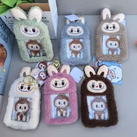 Cartoon Labubu Card Holder Kawaii Photocard Holder 3 Inch Card Storage Bag Keychain Pendant Gifts Students School Stationery 1