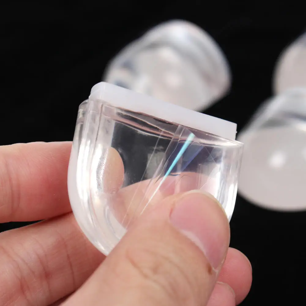 Door Stopper Acrylic Self Adhesive Anti-Collision Door Holders Catch Floor Mounted Nail-free Stops Protect Walls Furniture