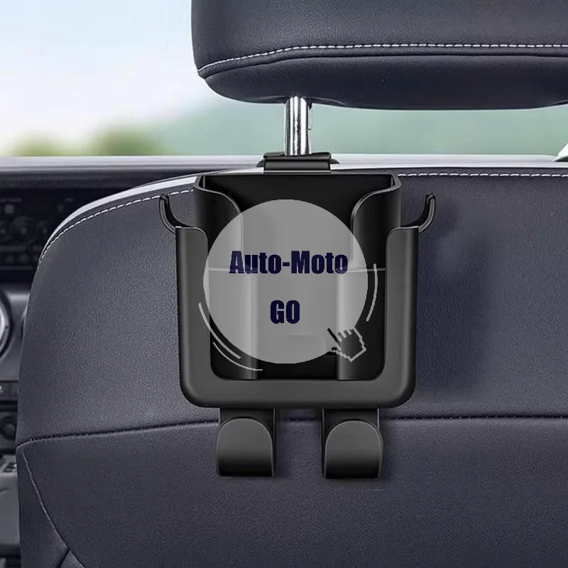 Car Rear Seat Cup Holder with Hanger & Phone Holder Scratch Resistant Universal Auto Organizer for Long Drive Trips