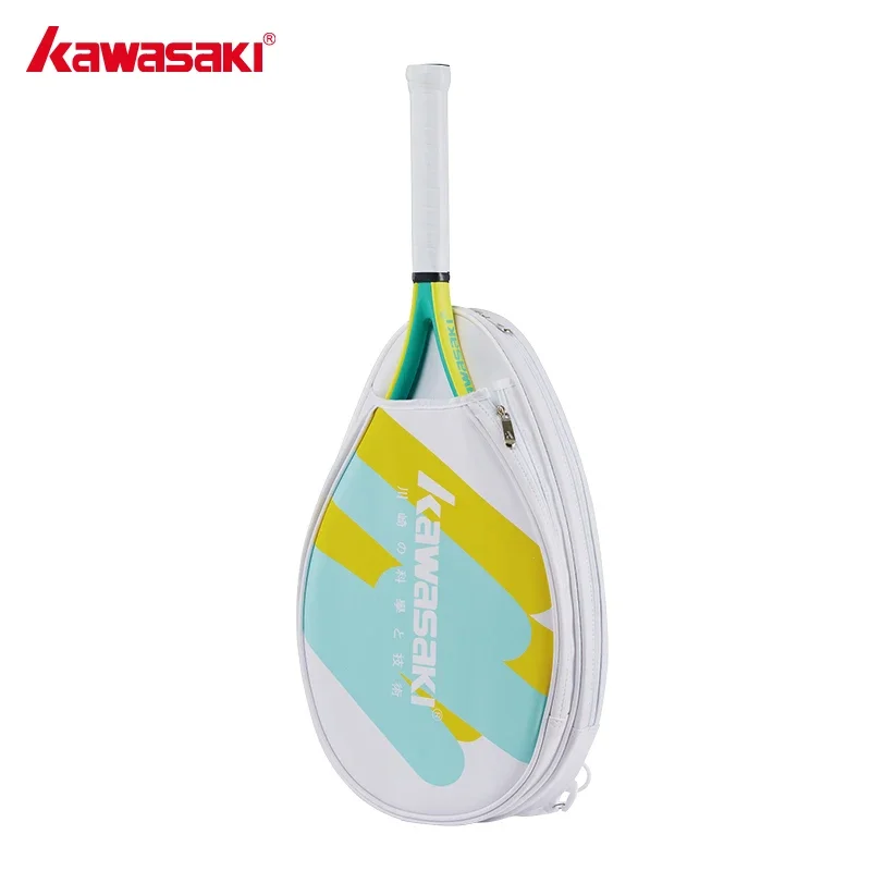 Kawasaki Tennis Racquet Shock Absorber-100 Carbon Fiber Oval Frame Mid-level Training Tennis Racket with Bag