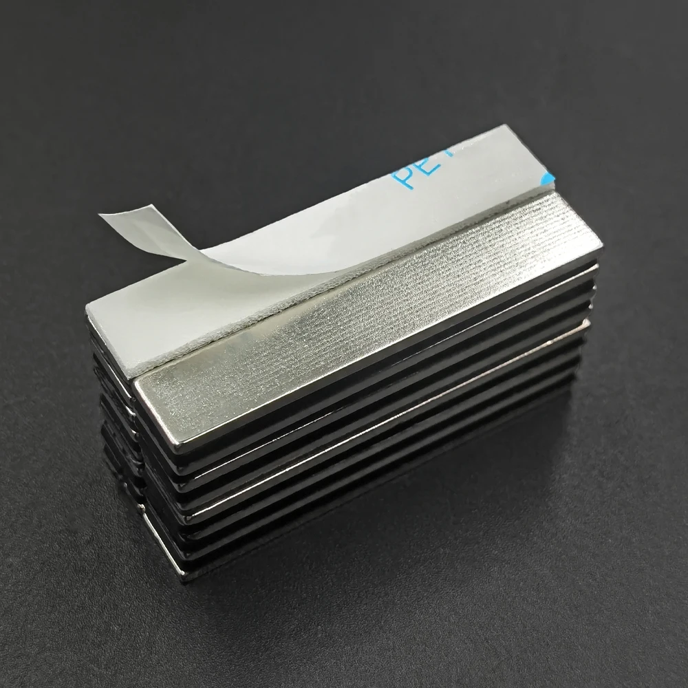 

Block Strong Neodymium Powerful Rare Earth Permanent Magnets with Double-Sided Adhesive for Decoration Office Craft Fridge DIY
