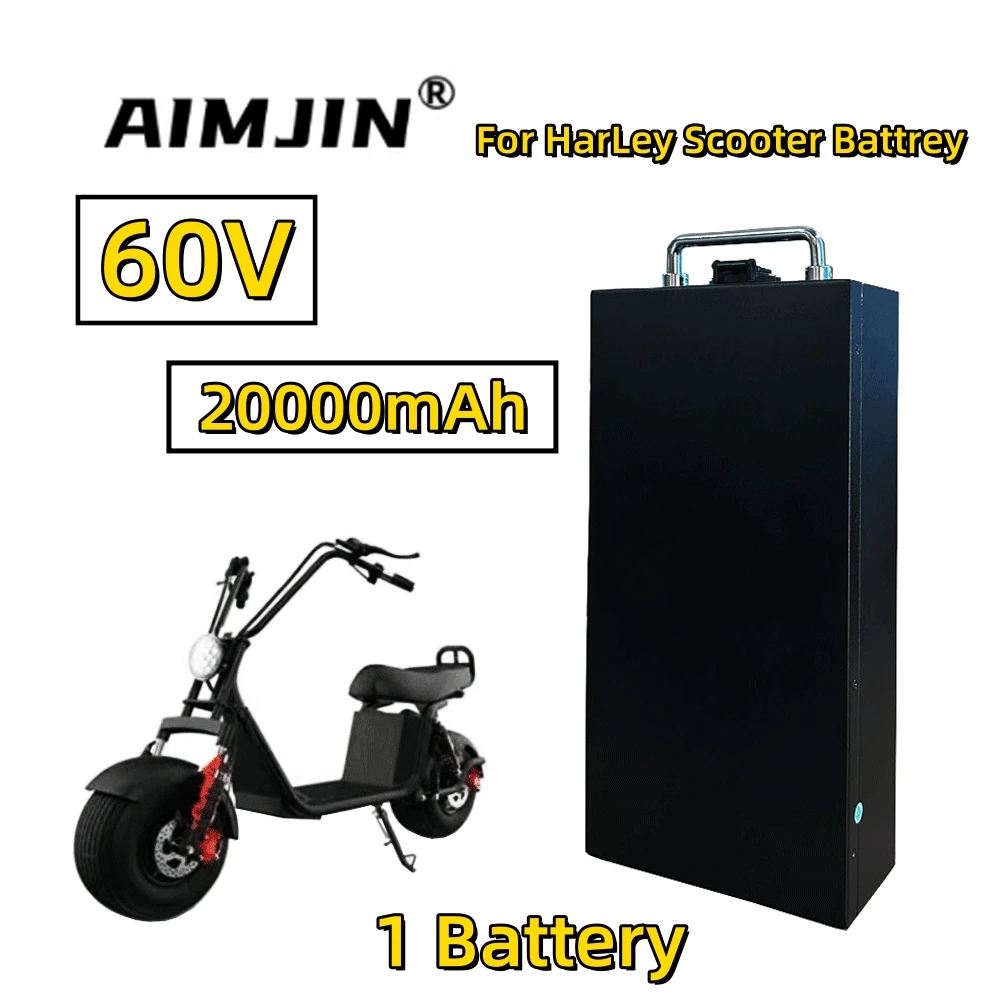 

60V 20Ah 100% High Capacity 18650 Lithium Battery for Harley Electric Car Electric Scooter Bicycle