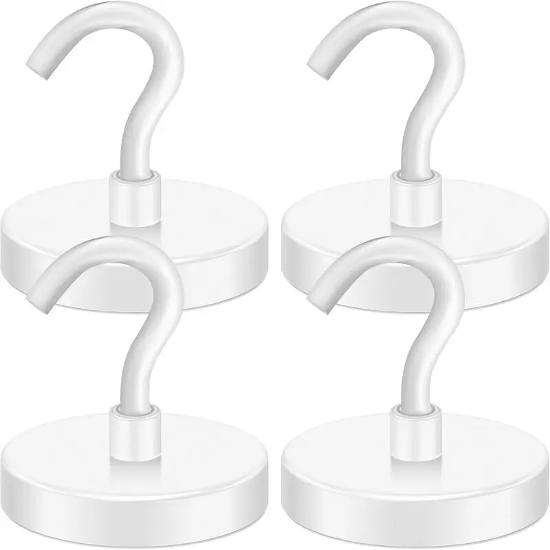 ตะขอแม่เหล็กสําราญสําหรับงานหนักสีขาวสําหรับห้องเรียน ตู้เย็น แขวน ห้องโดยสาร ย่าง ห้องครัว โรงรถ สถานที่ทํางาน และสํานักงาน ฯลฯ 1