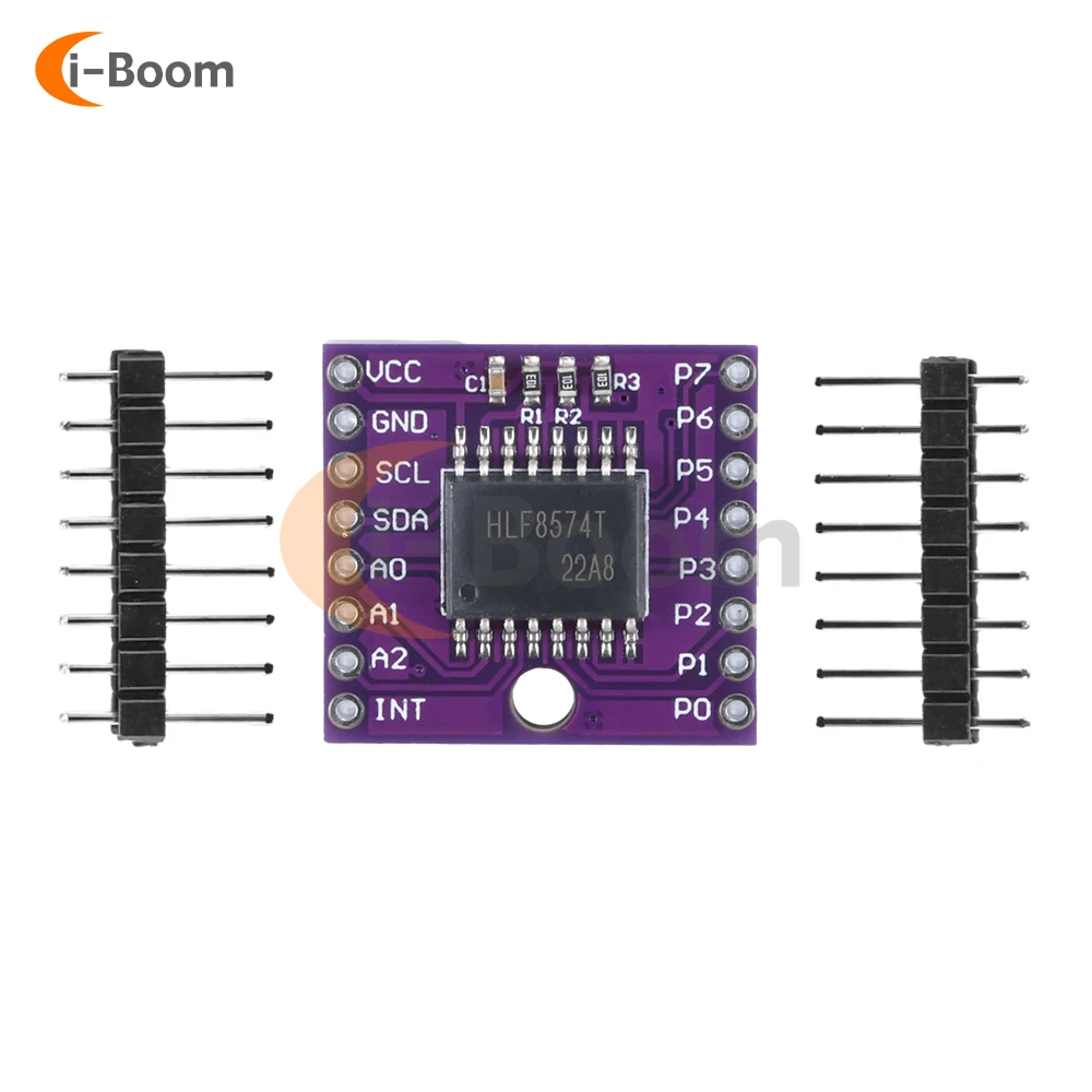 

DC2.5-6V MCU-8574 PCF8574T Adapter Board Expansion Board Module I/O Support for I2C Iic Port Interface Cascade Expansion Module