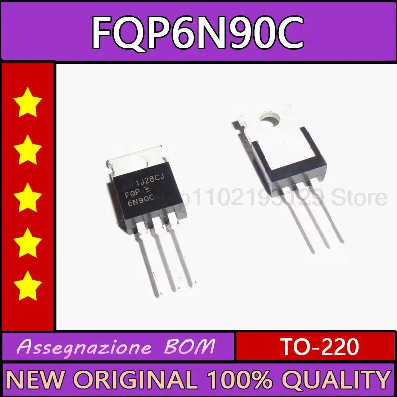 

10PCS/LOT FQP6N90C BRAND NEW IMPORTED 6N90C