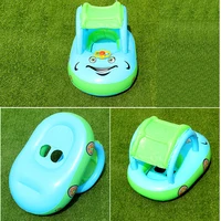 Baby Swim Ring Sunshade Steering Wheel Floating Summer Kids Infant Seat Safety Swimming Trainer Pool Inflatable Swim Float Rings 2