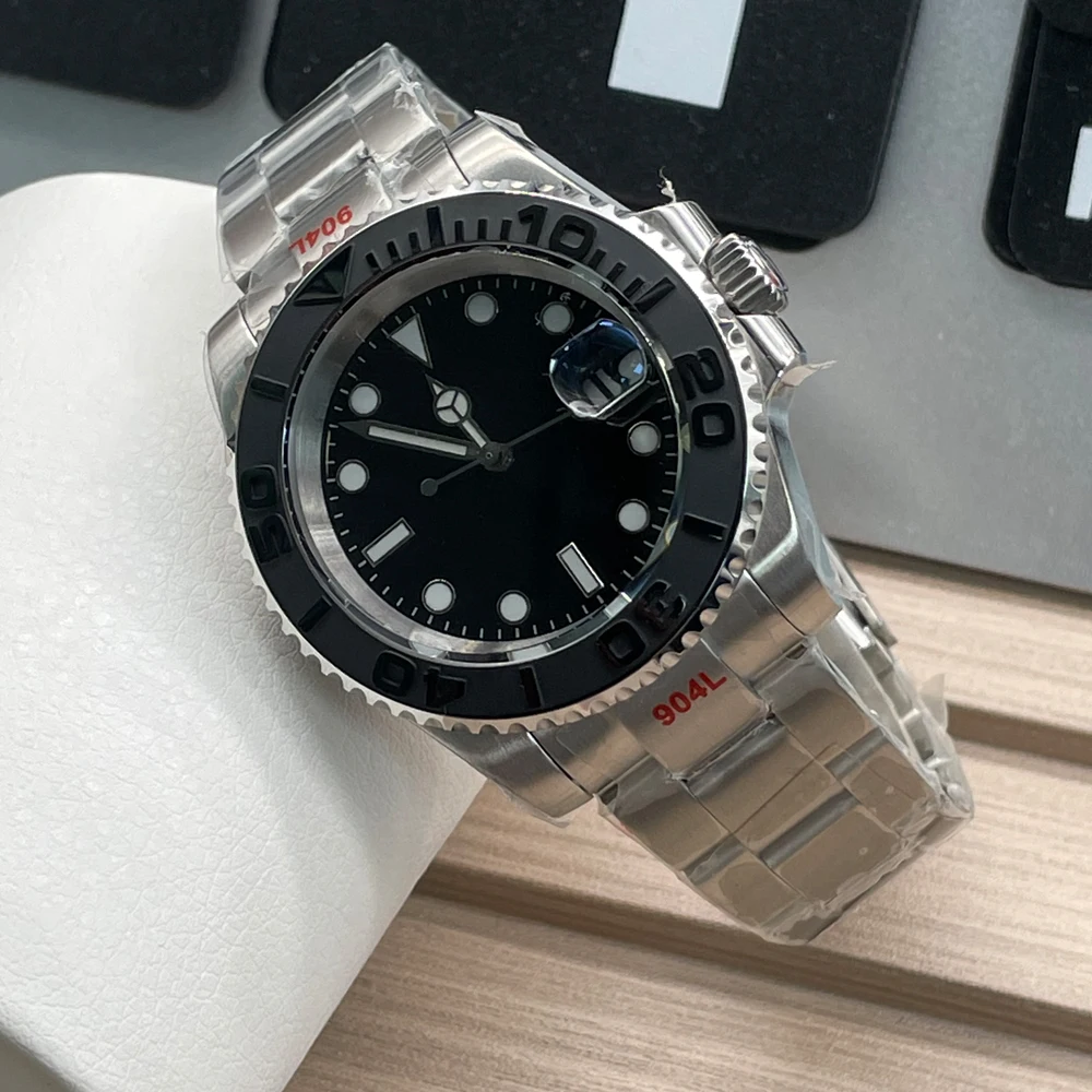 

Nologo Classic Luxury NH35A Watch for Men Stainless Steel Mechanical Wristwatch Yamaster Insert Waterproof Relogio Masculino