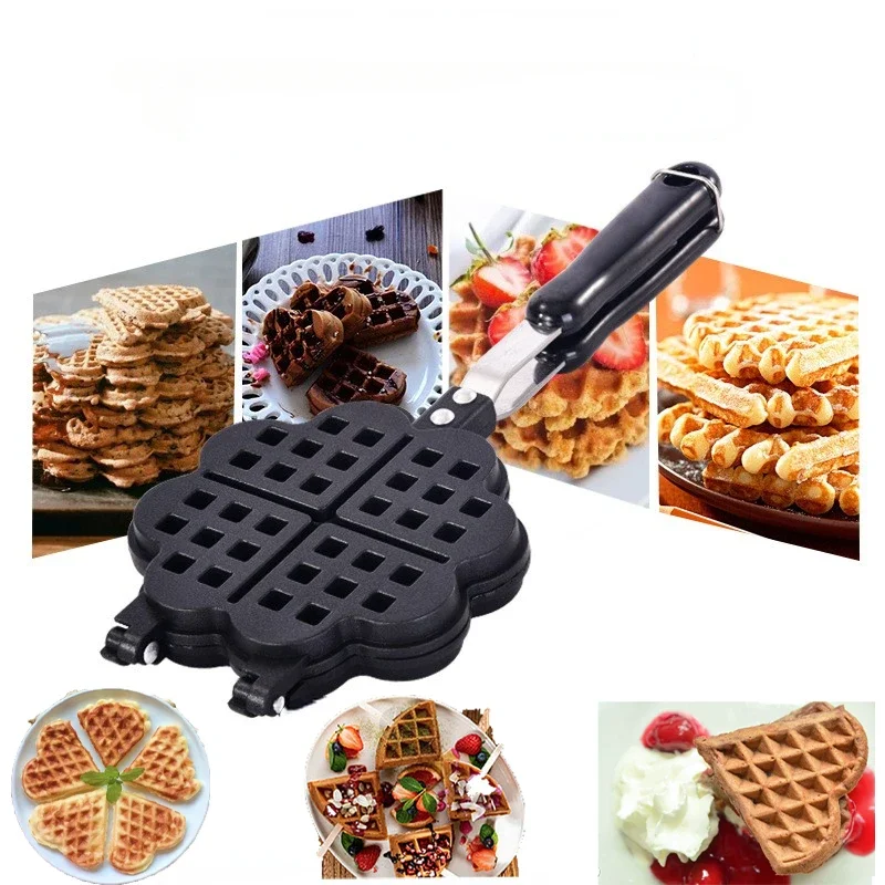 

Love Waffle Pan Iron Baking Pan Muffin Pastry Dessert Breakfast Non-Stick Baking Tools Cake Pastry Molds Kitchen Accessories