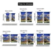 2pcs, spring summer Curtains Moulton Barn and Grand Teton National Park Prints Light Filtering Curtains Versatile Fabric 4