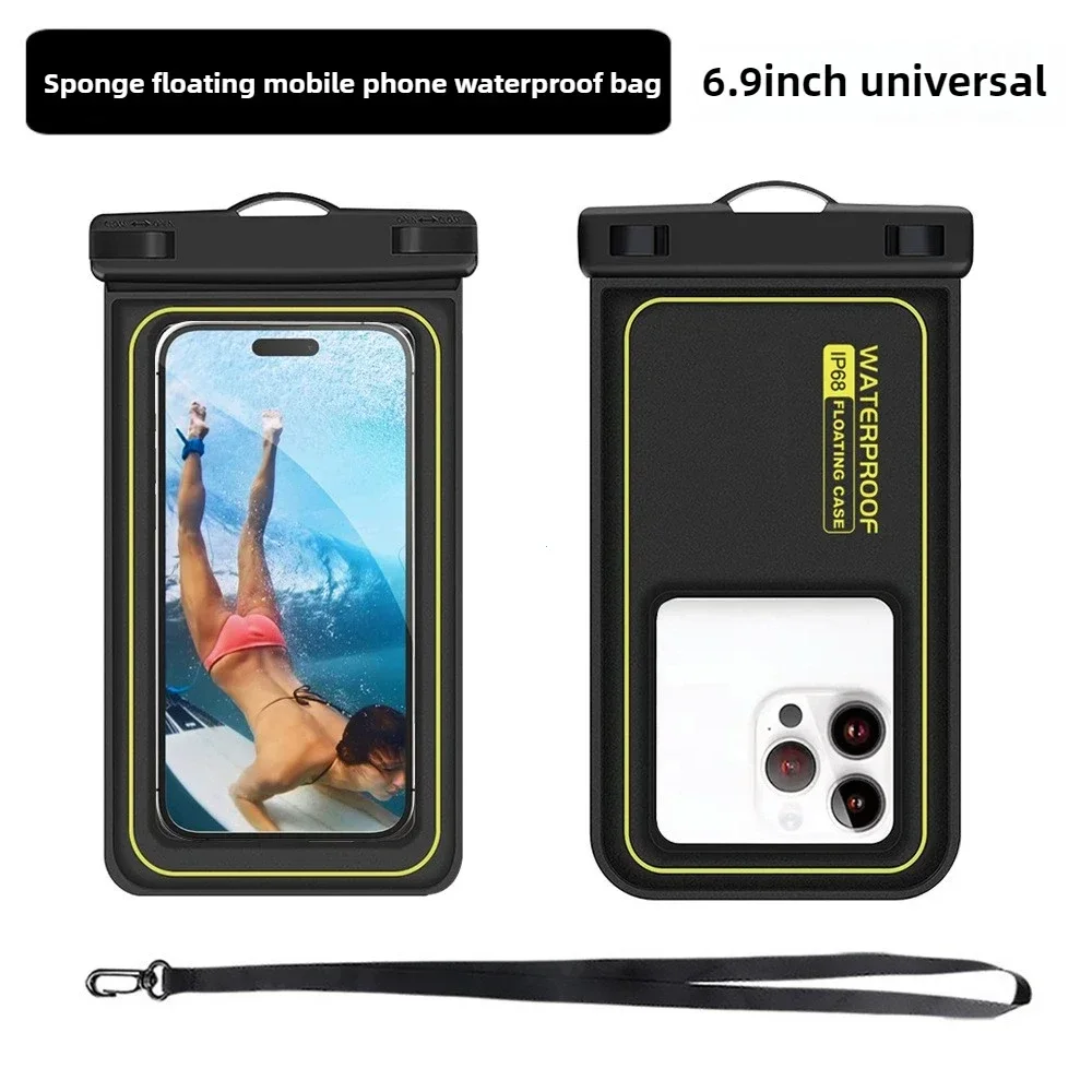 Upgrade Sponge Waterproof Phone Bag Universal Crossbody Swimming Surfing Storage Pouch For iPhone Samsung Xiaomi Google