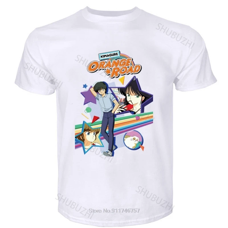 Funny Top Tees Maglietta Da Uomo Maglietta Da Uomo In Cotone Di Lusso Anime: Kimagure Orange Road V1 Poster Serie Tv 1987 Euro Size