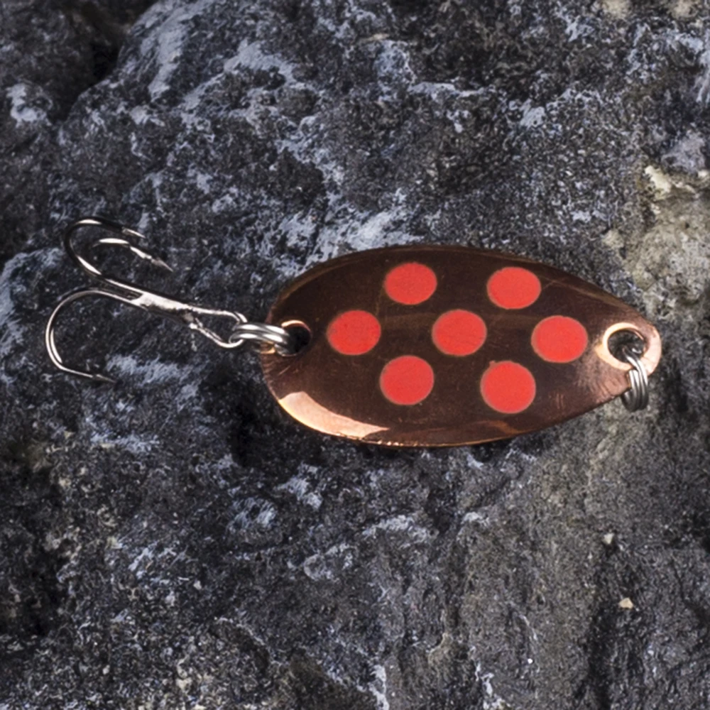 AYWFISH 33MM 2,6G Metall Löffel Spinner Angeln Locken Salzwasser Crankbait Wobble Für Trolling Hecht Bass Forelle angeln Sonderangebot – Detail 4