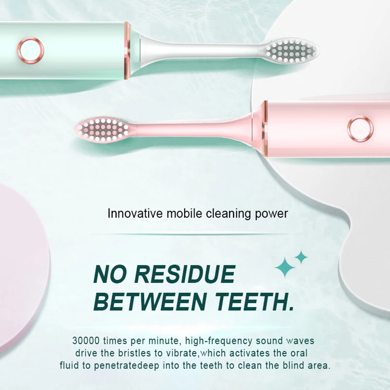 Sonic Electric Toothbrush USB Fast Charging Tooth Brush IPX7 Waterproof Adult 18 Gear Smart Timer Ultrasonic Toothbrush J272