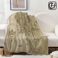 Fade Resistant Middle Earth Map Lord Of Ring Style Blanket – Beautiful Will Stand Test Of Time style 1 1