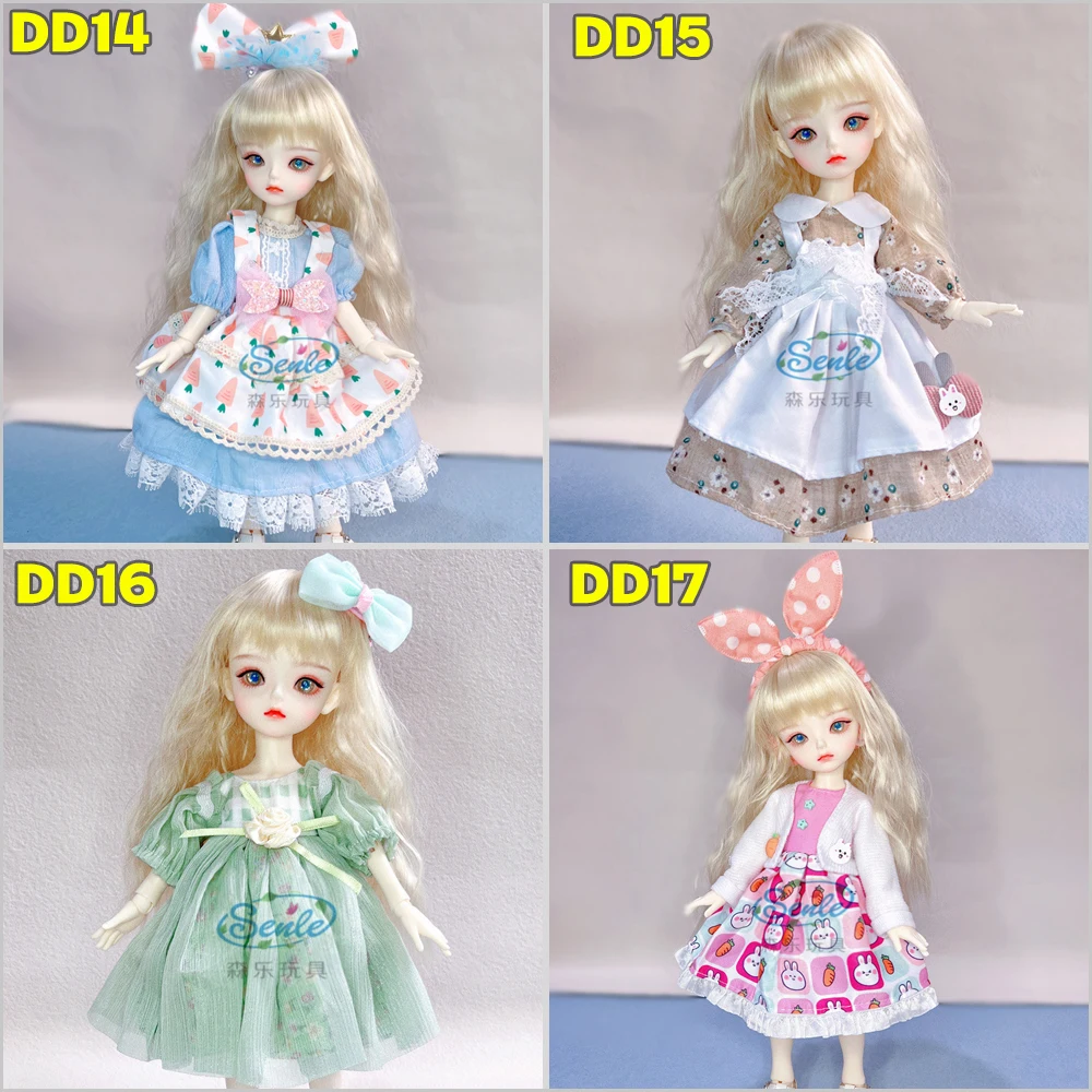Puppenkleidung 30 cm BJD Kleid 1/6 Gelenkpuppen Zubehör OB24 Kleidung Winter Socken und modische süße Mütze – Detail 4