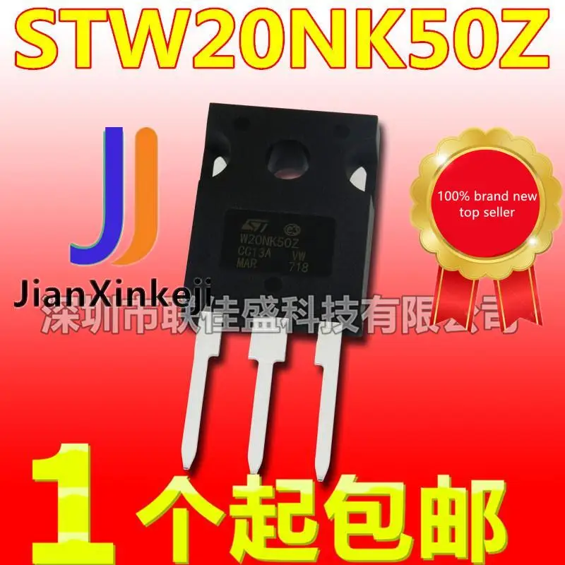 

10pcs 100% orginal new in stock W20NK50Z 20A500V FET STW20NK50Z TO-247