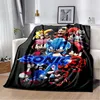 The SS-Sonic Cartoon Priend Blanket Soft Warm Throw Bedroom Decor Napping Couch Sofa Bed Chair Cover for Boys Girls 3