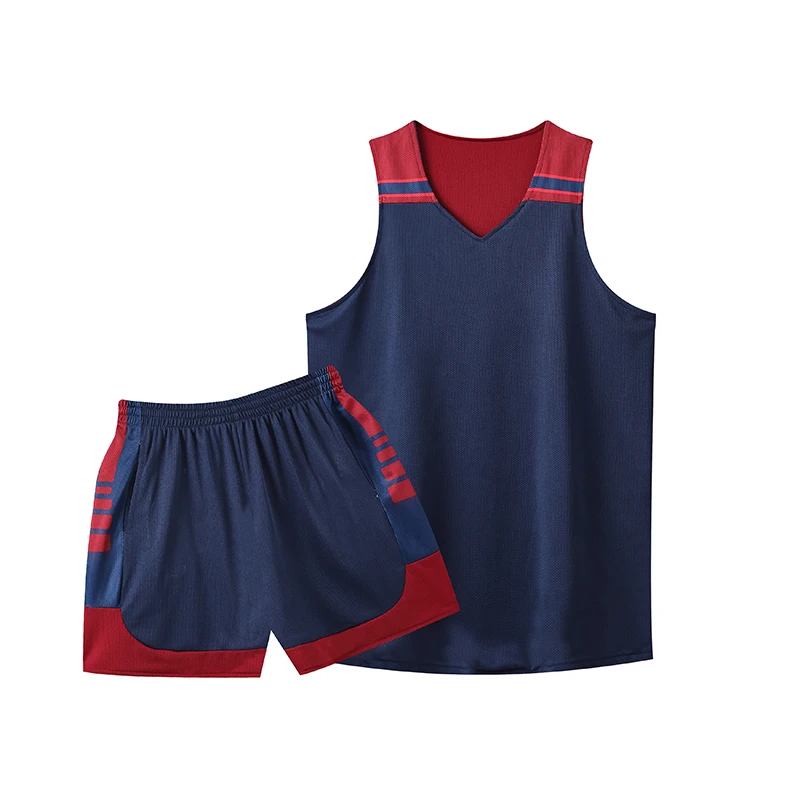 Basketball Uniform Sets Reversible Quick Dry Breathable Shirts Jerseys Adults Men Children
