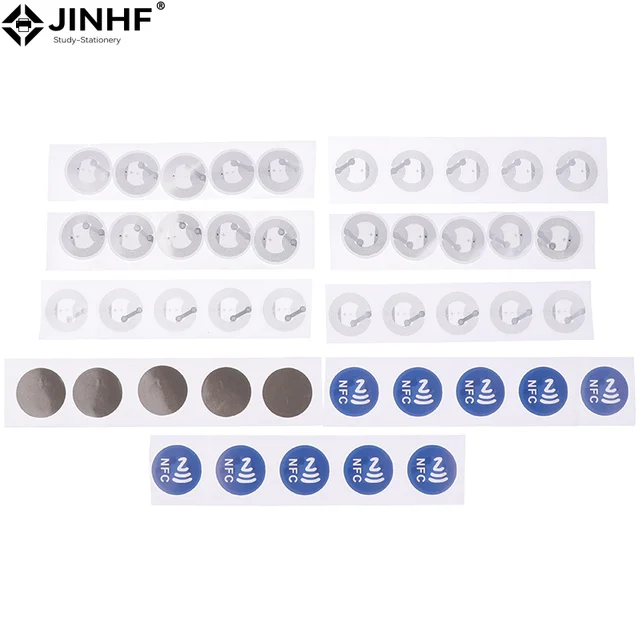 1/20/50Pcs NFC Labels Stickers Badges Label Sticker RFID Electronic Tag Rewritable Secret Key Sticker NFC Tags Ntag213 Ntag215 1