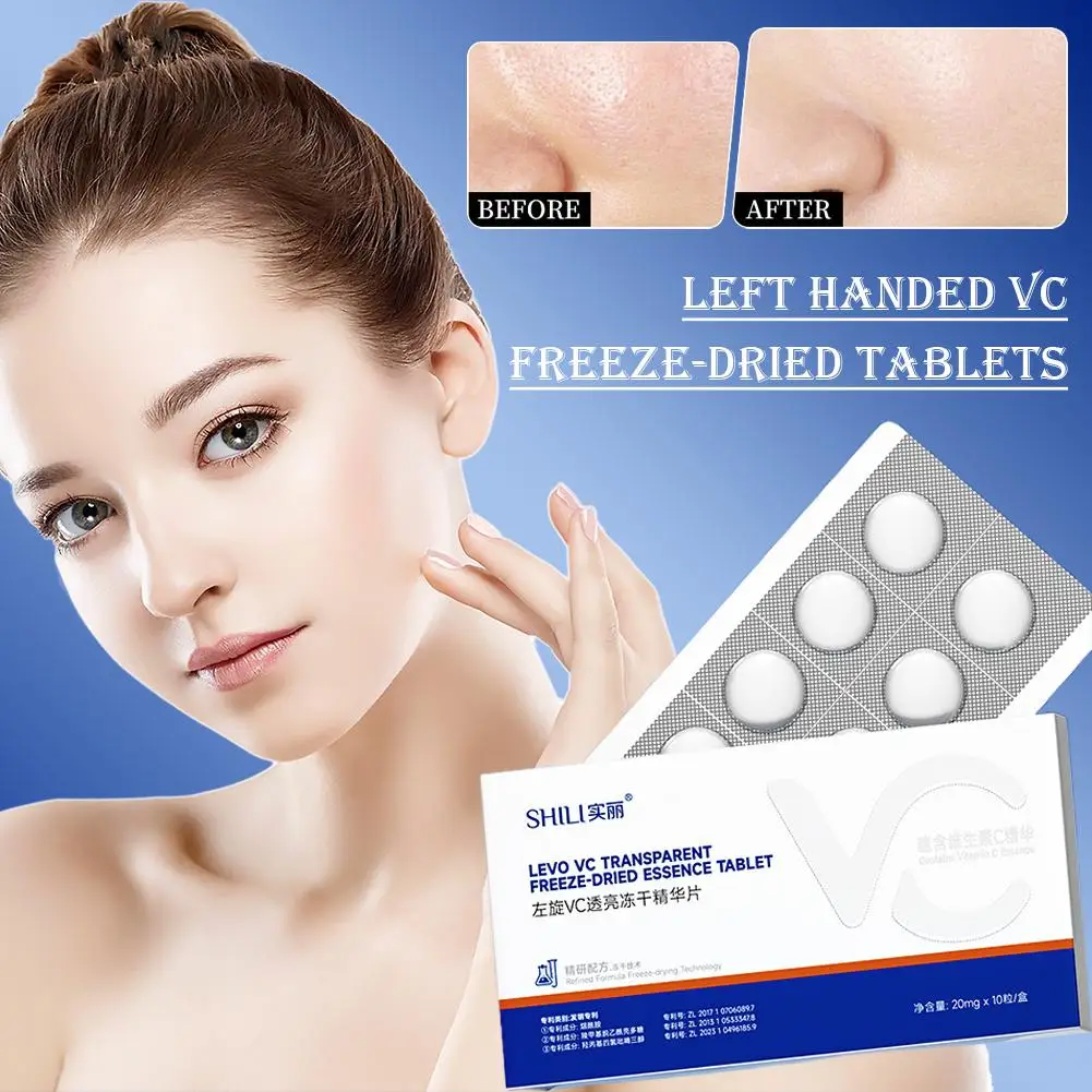 LEVO Vitamin C Freeze-Dried Essence Tablets for Brightening & Firming Skin Care