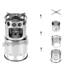 Stainless Steel Multi-purpose camping grill stove Outdoor Hiking windproof Wood burning stove / stove + pot set Combo Set 1pc 4