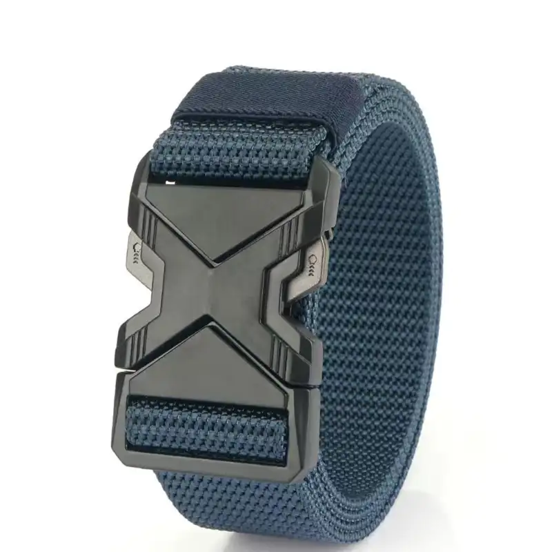 Red Ears Plastic buckle tactical belt men's multifunctional military fan canvas belt outdoor faux nylon training waist belt - Image 16