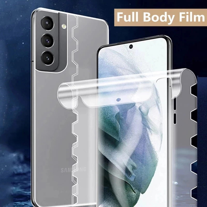 360 полноразмерная Гидрогелевая пленка для Samsung Galaxy S22 S21 S20 FE Ultra Plus 5G Note 20 изогнутая