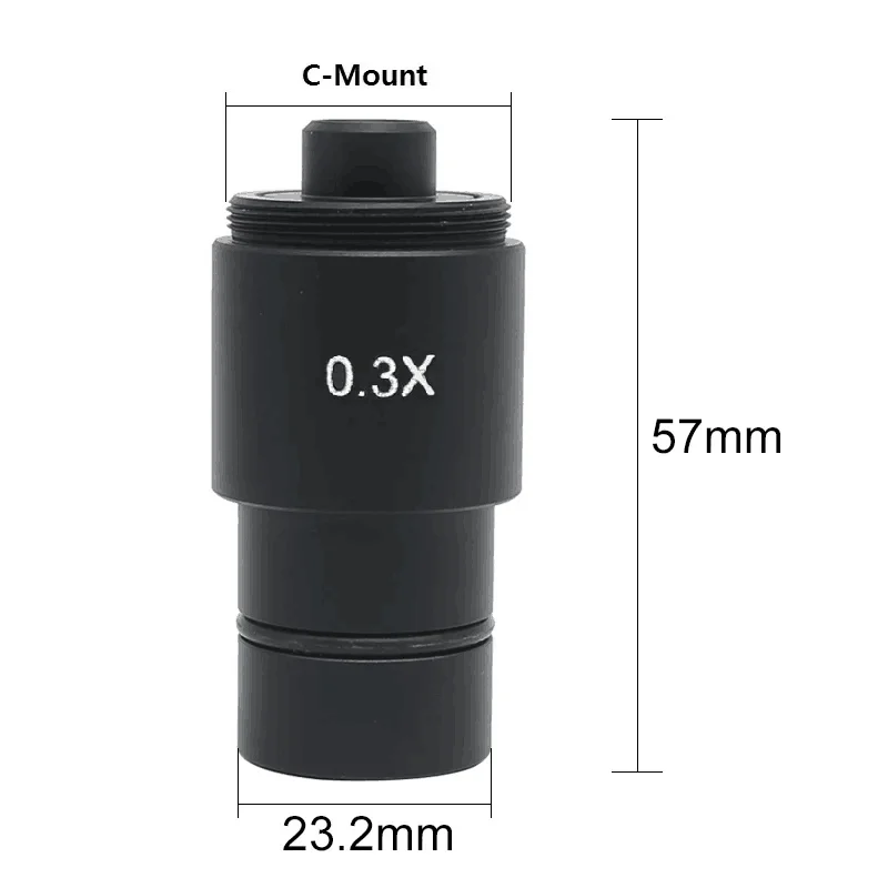 Microscope Adapter 0.3X/0.4X/0.5X C-mount Lens f CCD CMOS Industrial Camera Digital Eyepiece Microscope Reduction Relay