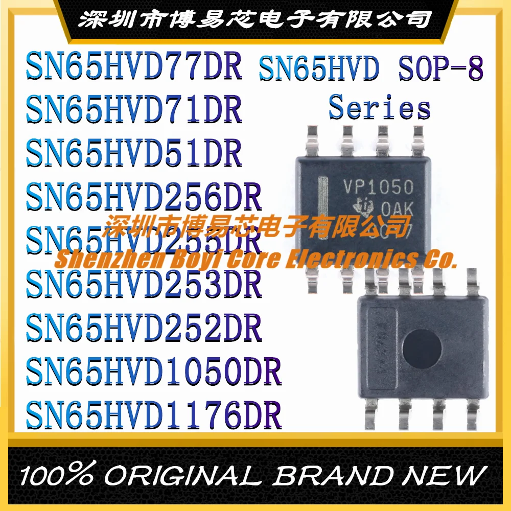

SN65HVD77DR SN65HVD71DR SN65HVD51DR SN65HVD256DR SN65HVD255DR SN65HVD253DR SN65HVD252DR SN65HVD1050DR SN65HVD1176DR New SOP-8