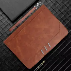8-Inch Tablet Protective Case with Stand and Wristband - TPU+PU Leather Shell (Brown)