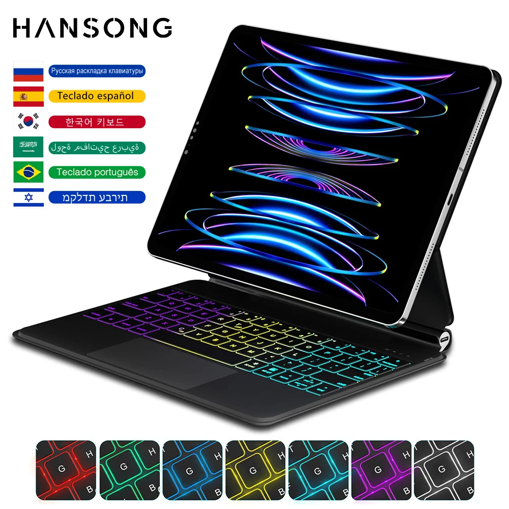 Magic Keyboard For iPad Pro 11 inch 2nd 3rd 4th For iPad Pro 12.9 inch 4th  5th 6th iPad Air 4th 5th 10.9 Backlit Keyboard Case