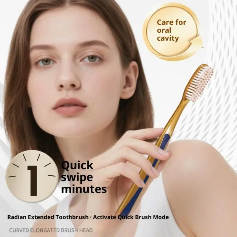 Eco-Friendly Soft Bristle Toothbrushes – Pack of 6 for Gentle Deep Oral Cleaning