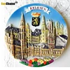 15cm Italian Sicilian Village Aegean Greek Creative Disk Background Decoration Display Hand-painted Ceramic Disctourist Souvenir 4