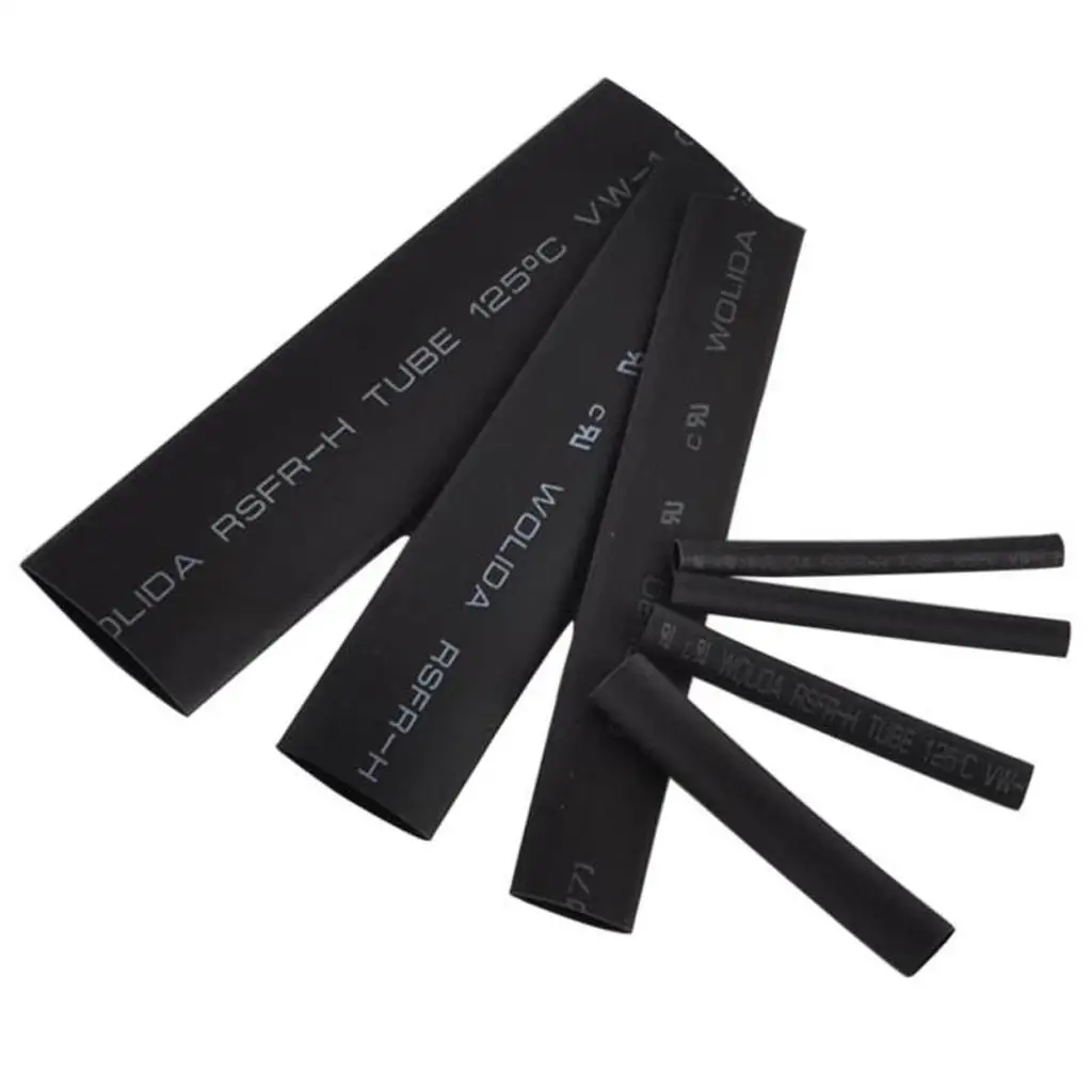 Heat Shrink Tubing Sleeve Set Black Waterproof Shrink Tube Wire Wrap Electrical Cable Kit for Home Repair Heat Shrink Tubing Sleeve Set Black Waterproof Shrink Tube Wire Wrap Electrical Cable Kit for Home Repair
