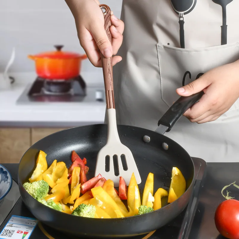 9Pcs Silicone Kitchenware Cooking Utensils Set nonstick cookware set Spatula Shovel Egg Beaters Home Kitchen Cooking Tool Set