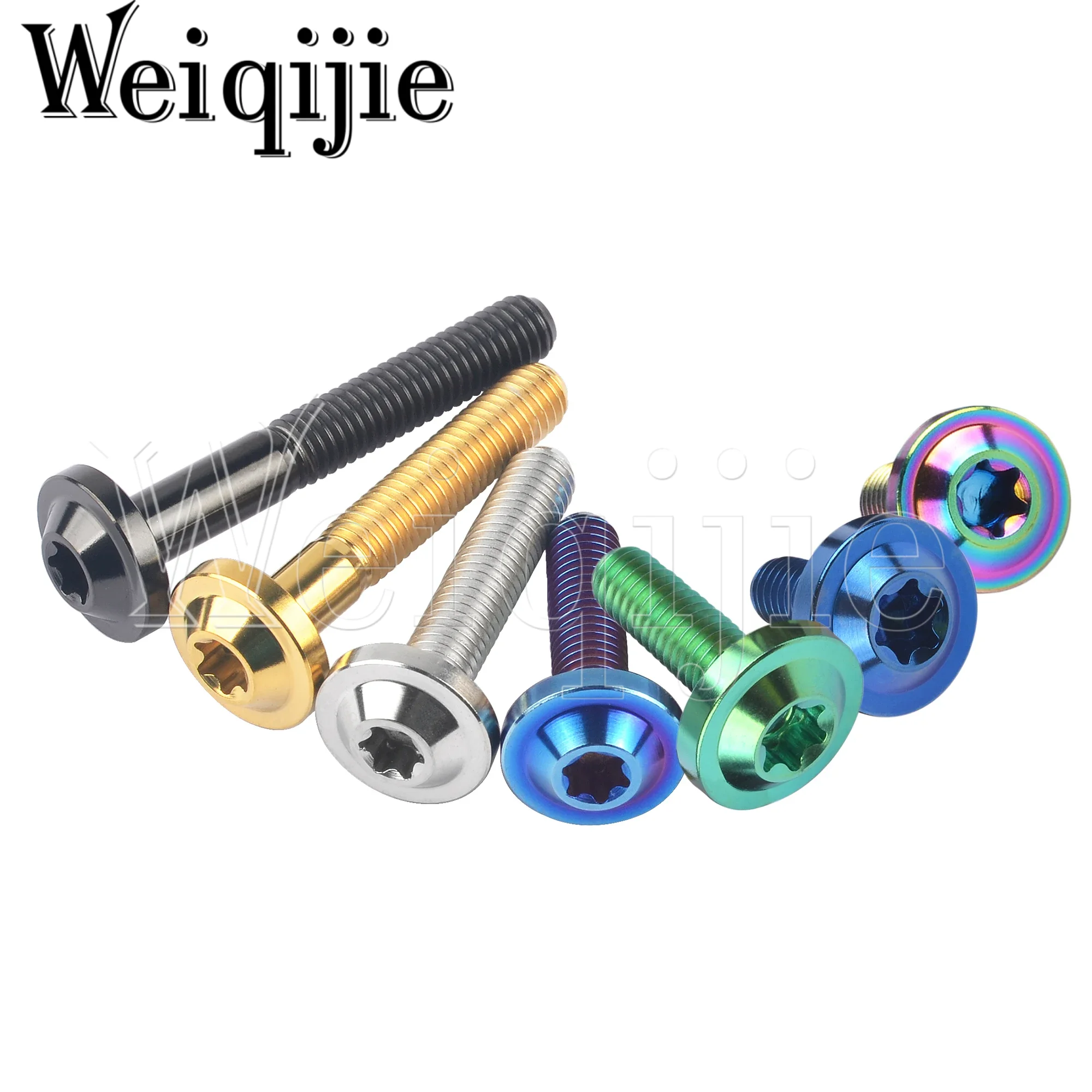 Titanium Bolt M5/M6/M8x10 12 15 20 25 30 35 40 50 60 70mm Torx Head Screw for Bicycle & Motorcycle Assembly Fasteners titanium bolts