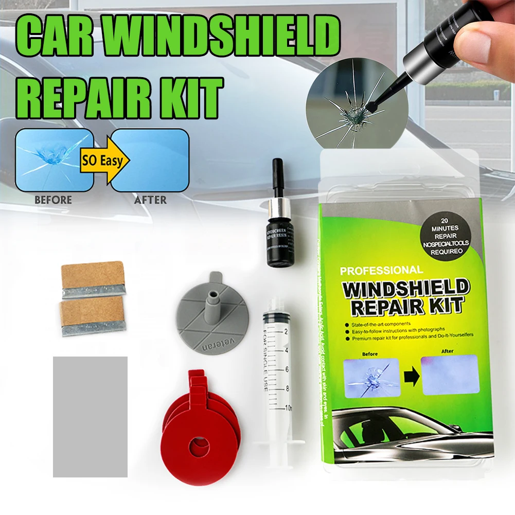 CarWindshieldRepairtoolDIYWindowRepairToolsWindscreenGlassScratchCrackRestore
